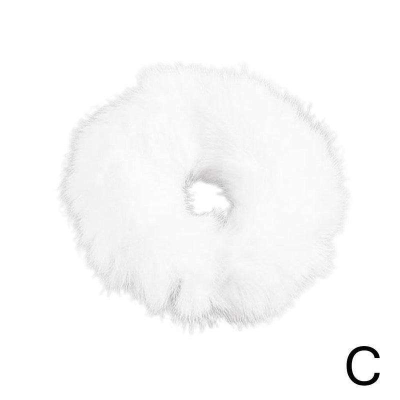 Plush scrunchies, autumn and winter style, towel rings, simple hair ties, elastic bands, dopamine wool hair ropes, hair accessories wholesale.